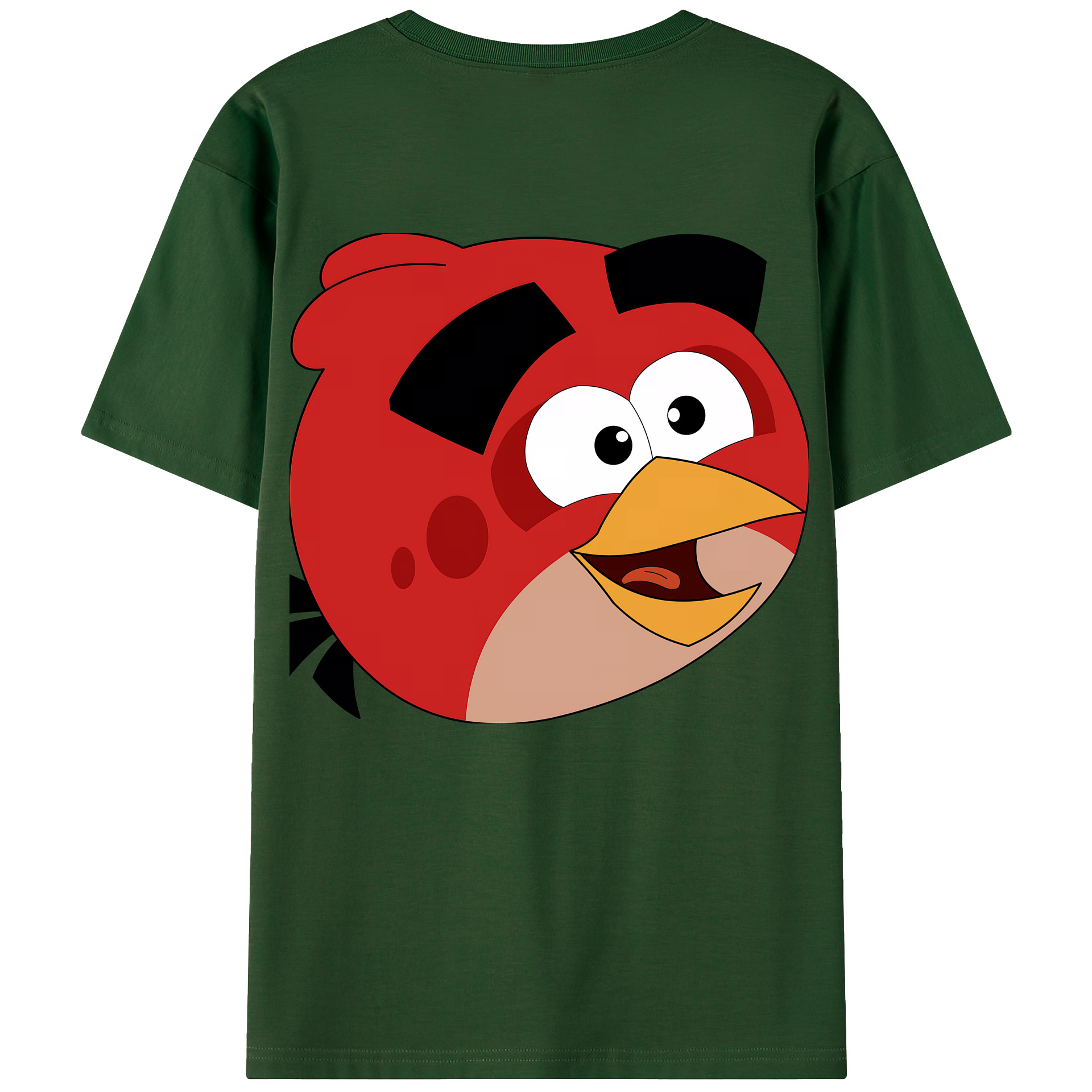 （画像用） Angry Birds アングリーバード 綿100％半袖Tシャツ（背面プリント）